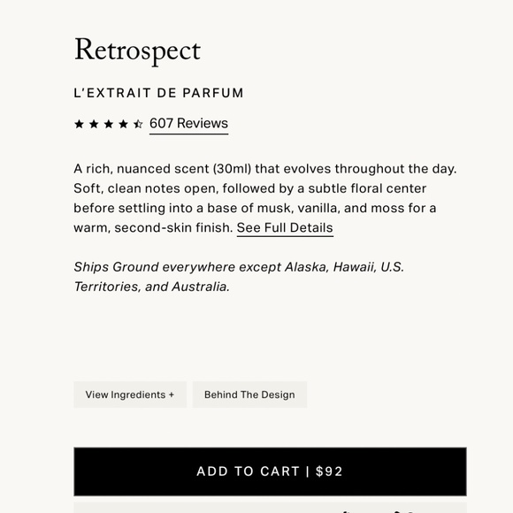 Merit Retrospect Perfume - Picture 2 of 2